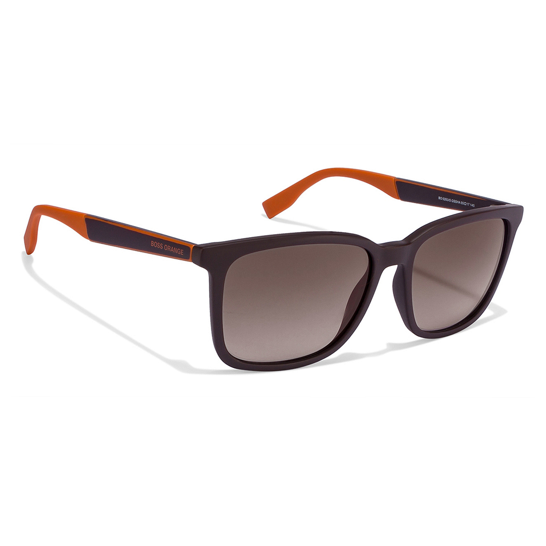 Boss Orange Dark Brown Full Rim Square left side