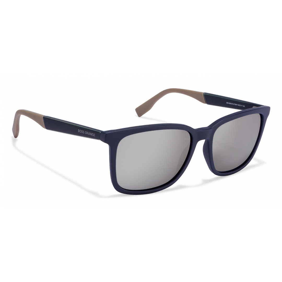 Boss Orange Sky Blue Full Rim Square left side