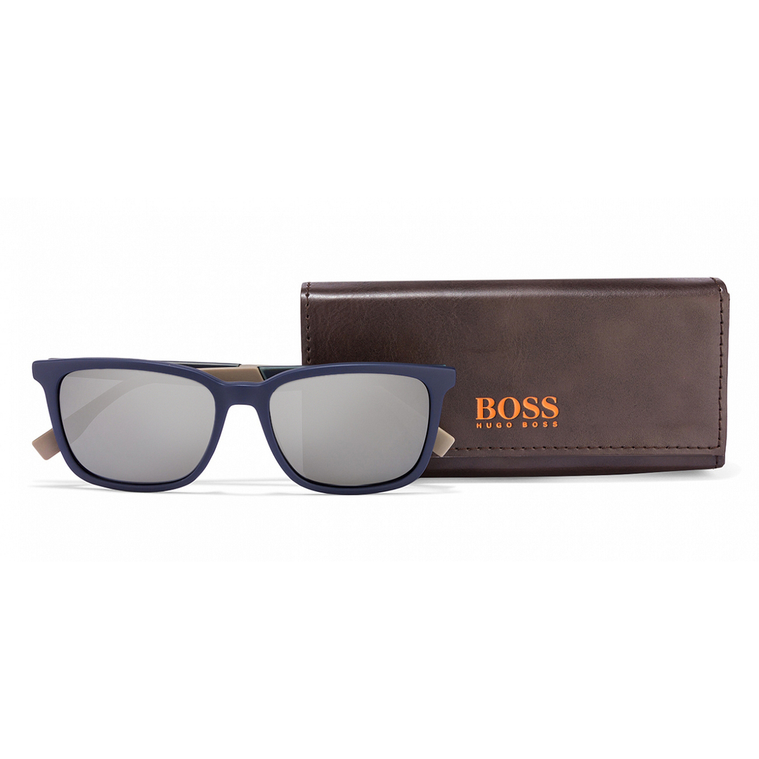 Boss Orange Sky Blue Full Rim Square left side