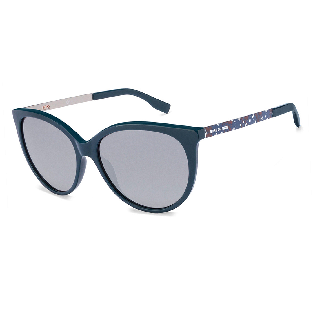 BRANDED Sky Blue Full Rim Cat Eye left side