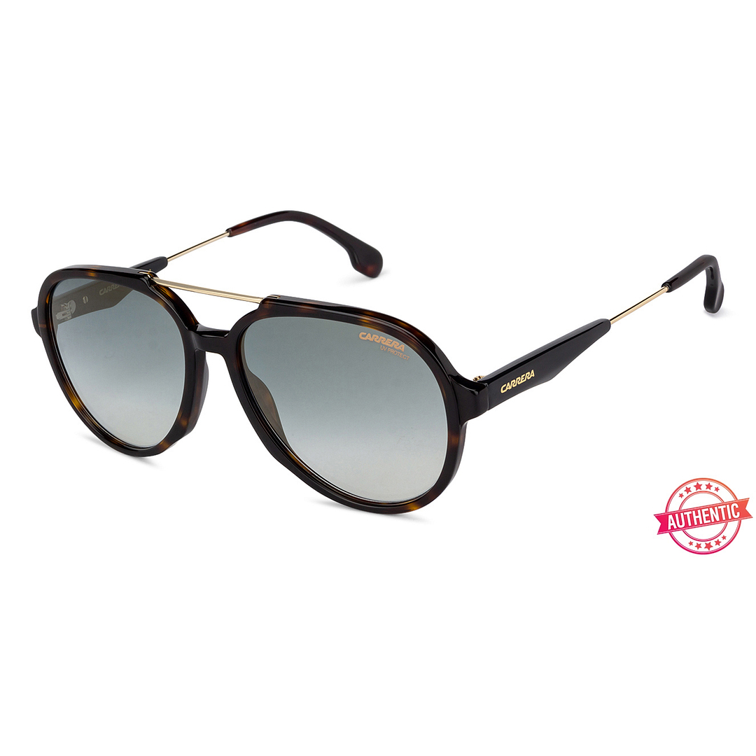 BRANDED Golden Brown Full Rim Aviator right side