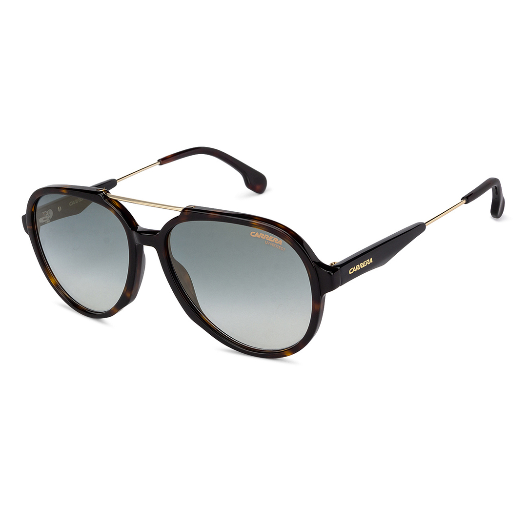 BRANDED Golden Brown Full Rim Aviator left side