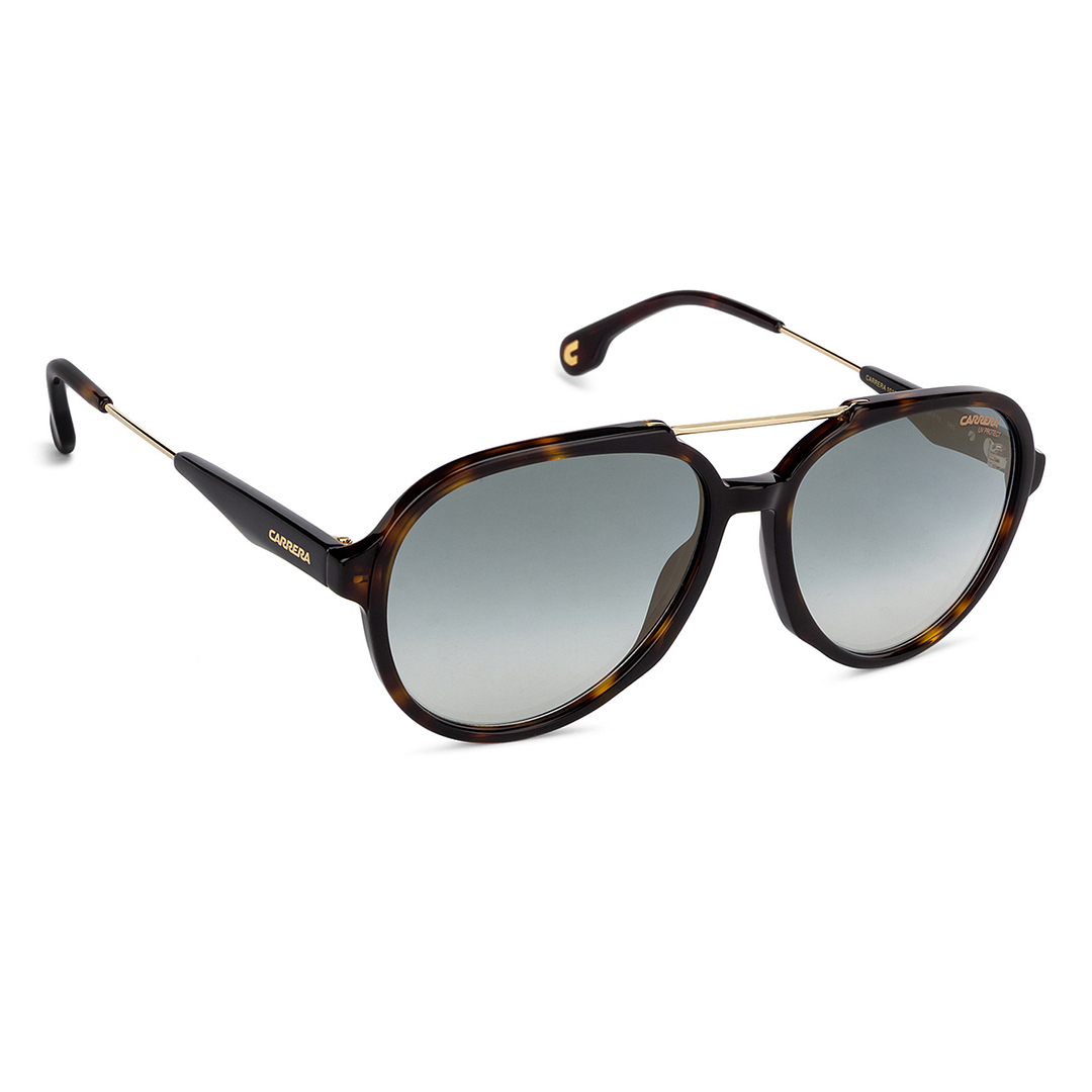 BRANDED Golden Brown Full Rim Aviator left side
