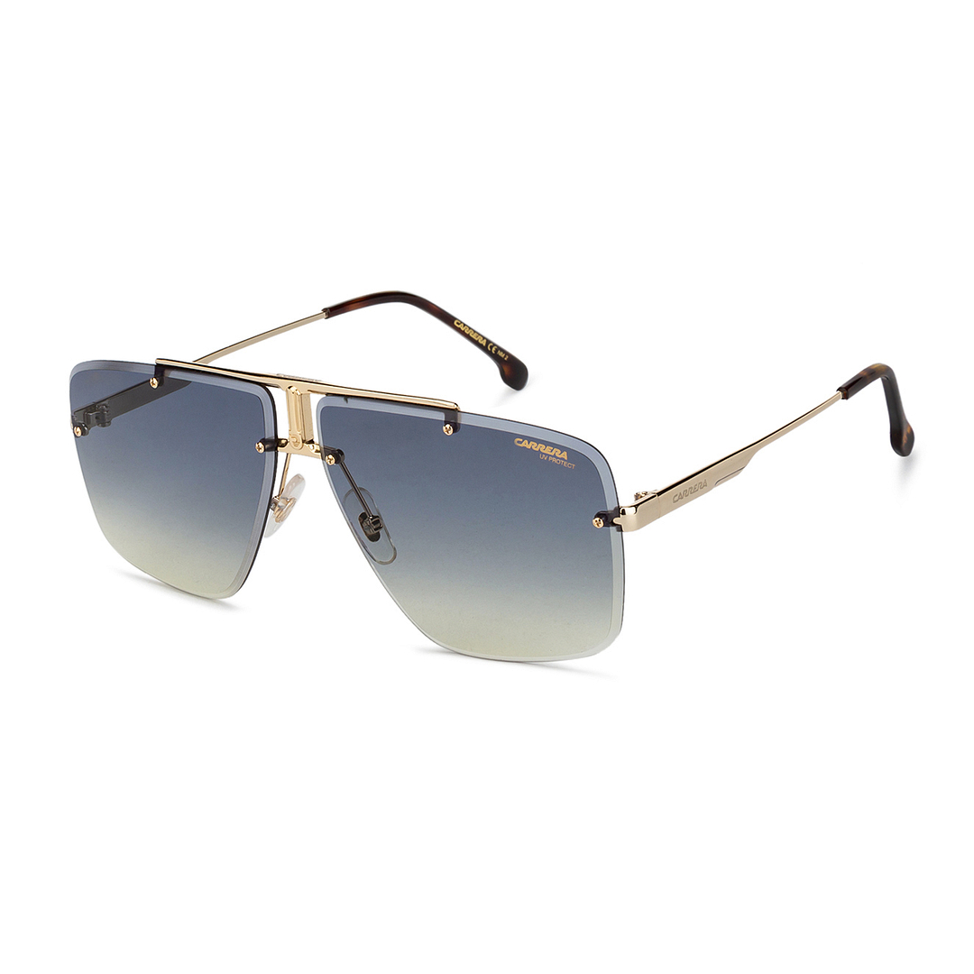 BRANDED Gold Rimless Square left side