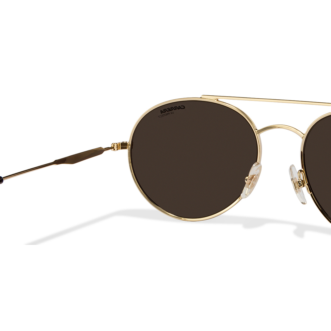 BRANDED Gold Full Rim Round left side