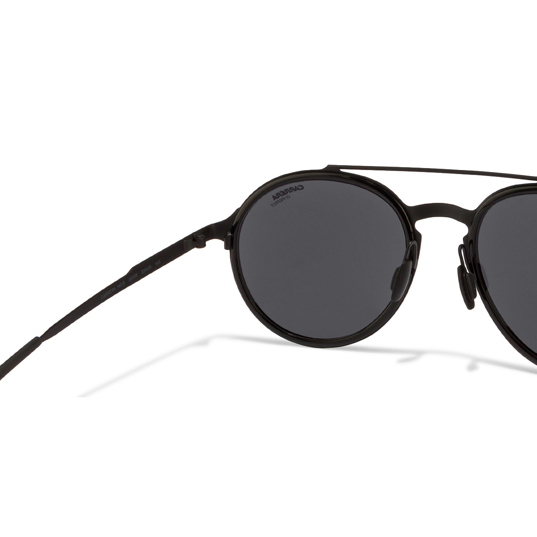 Carrera Black Full Rim Round left side