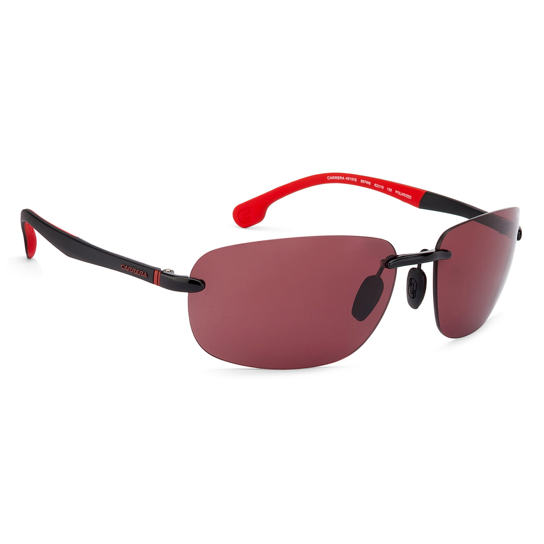 Carrera Black Rimless Rectangle left side