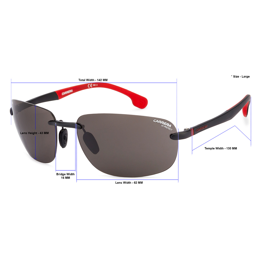 BRANDED Black Rimless Rectangle right side