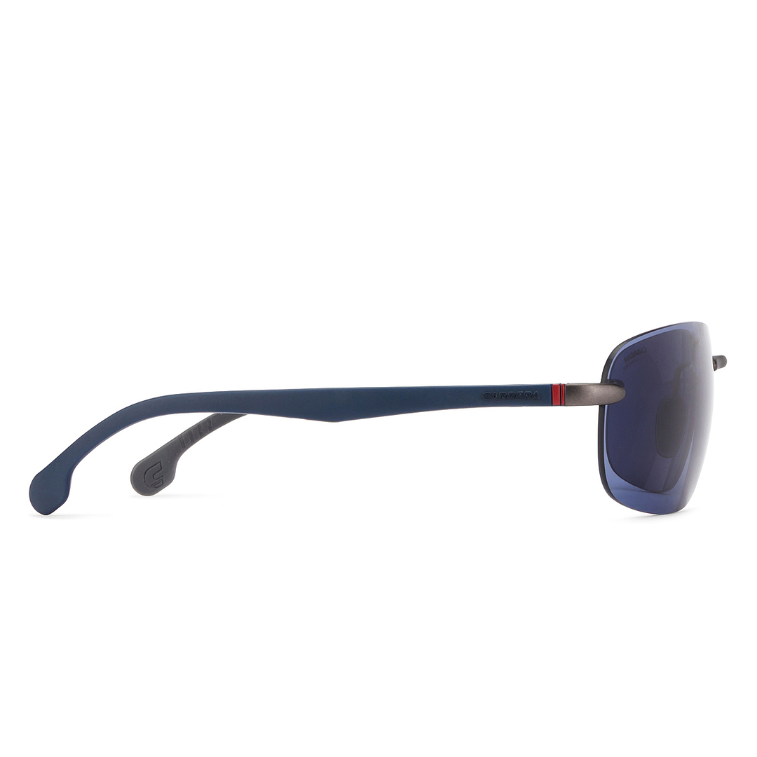 BRANDED Mid Gunmetal Rimless Rectangle right side