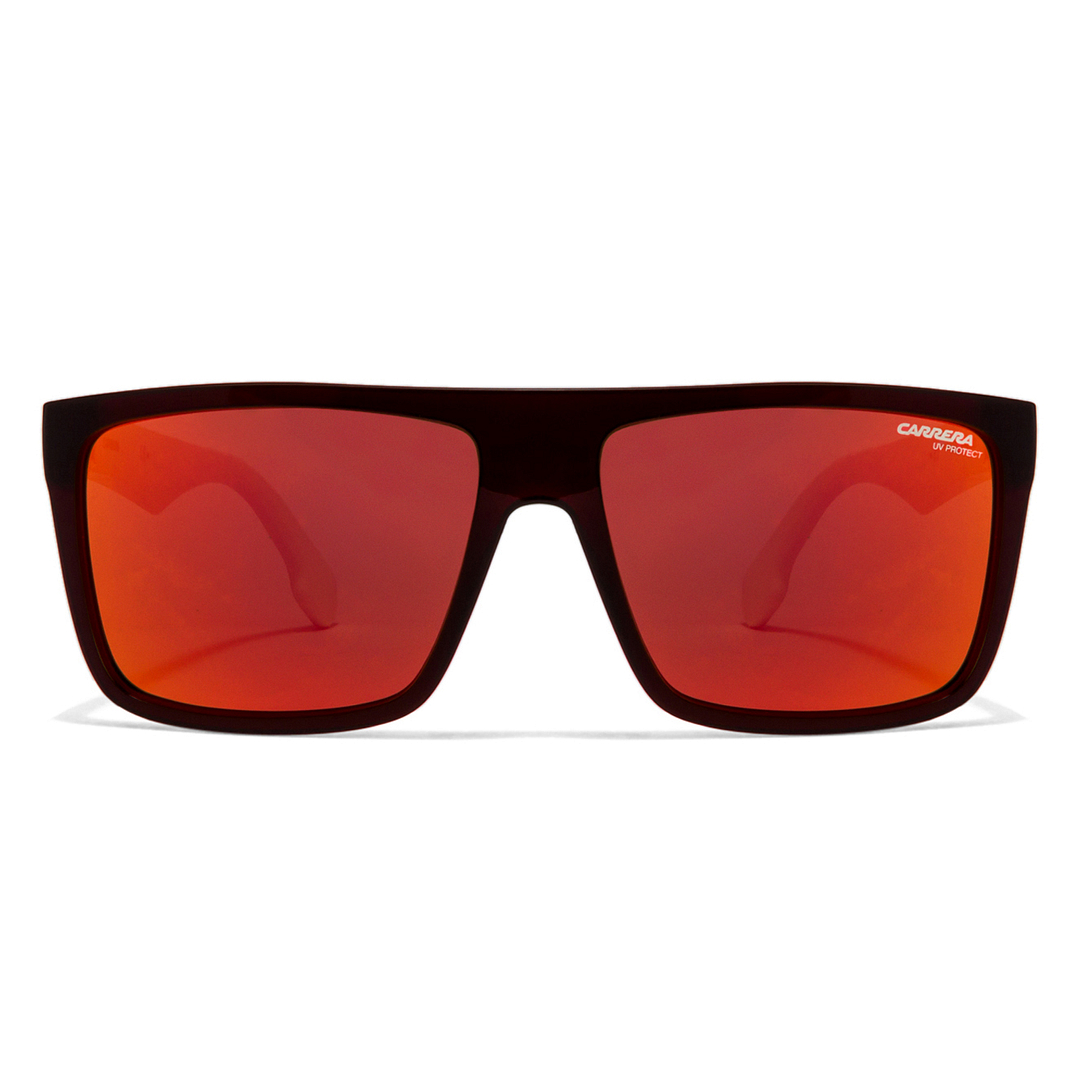 BRANDED Red Full Rim Square left side