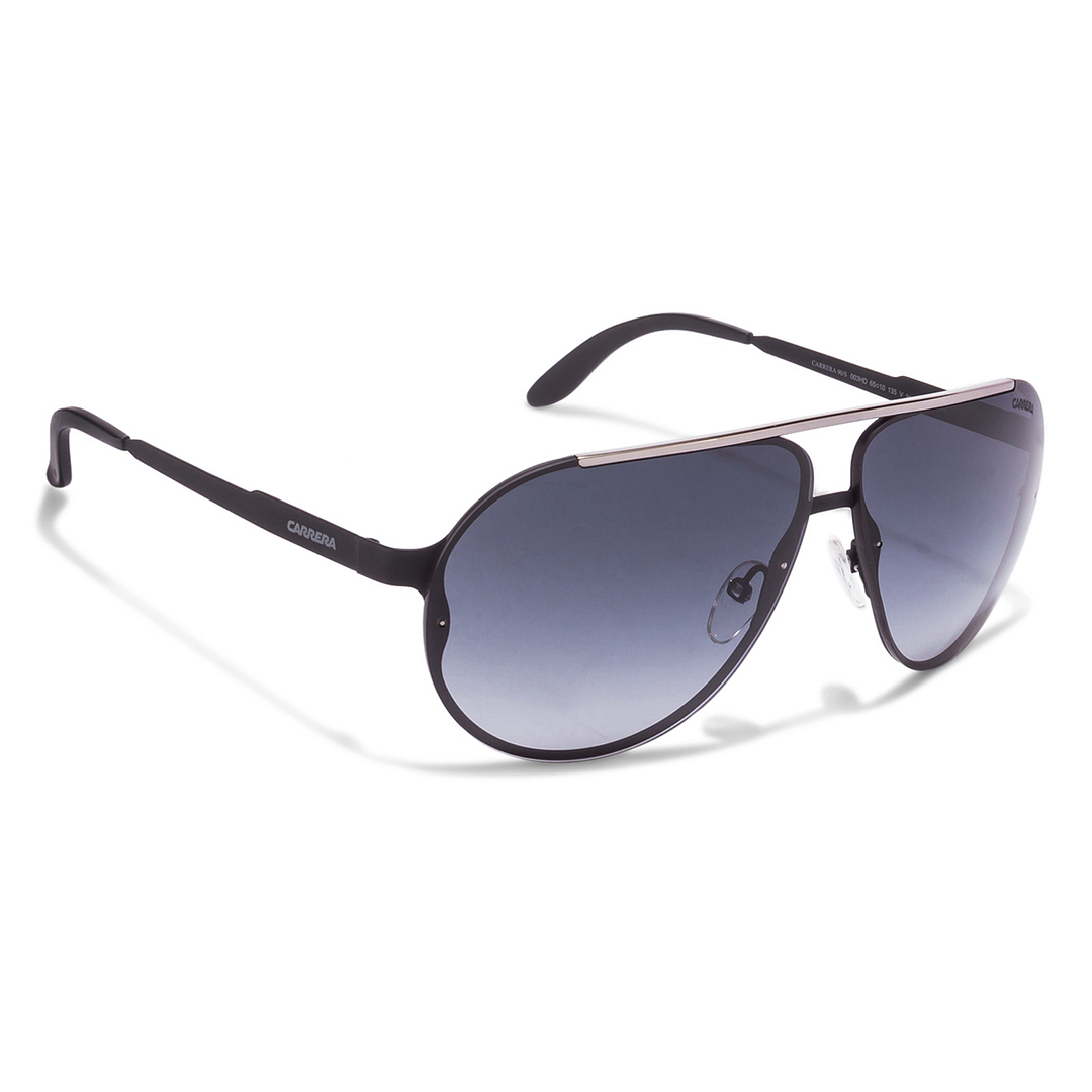 BRANDED Silver Full Rim Aviator left side