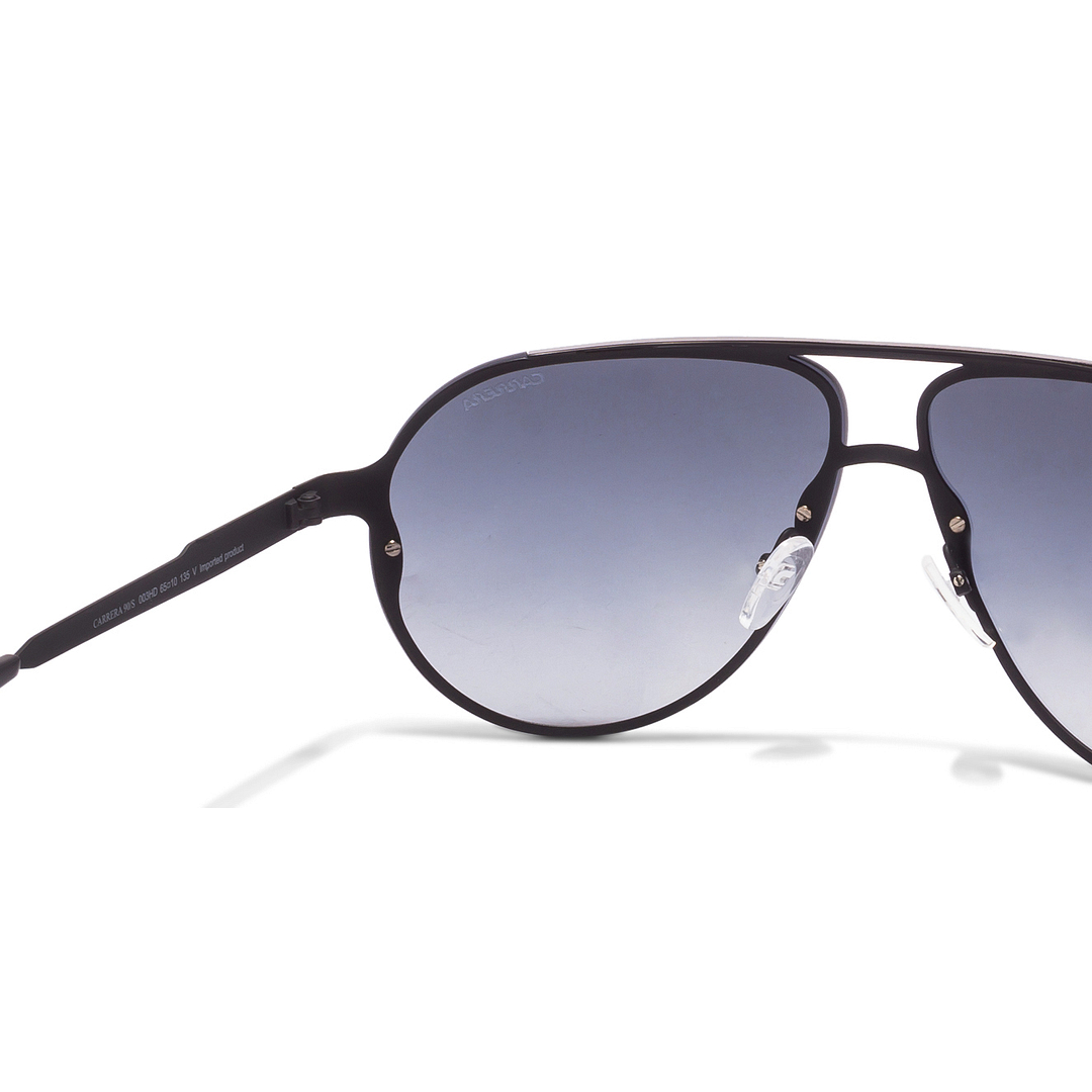 BRANDED Silver Full Rim Aviator left side