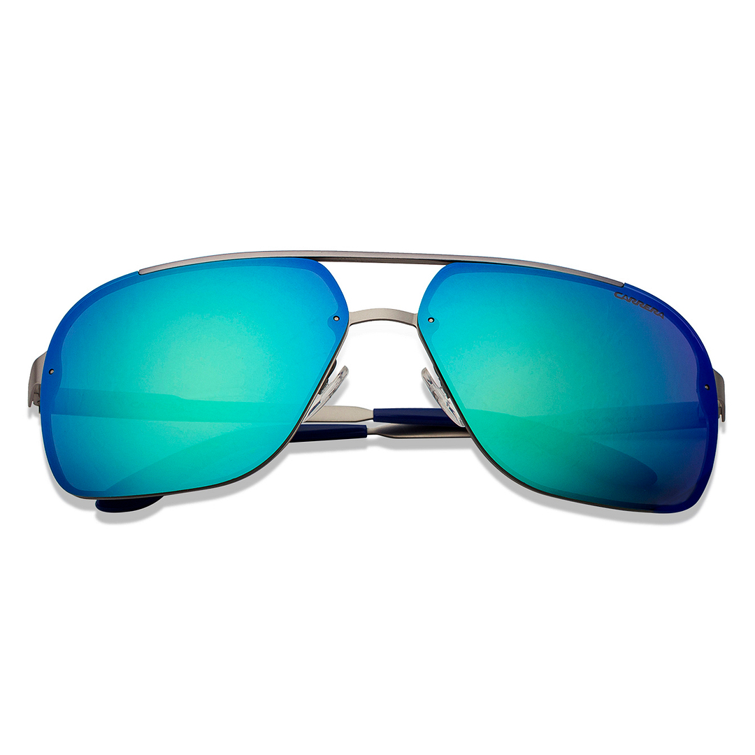 Buy Carrera 91 S Large Size-64 Gunmetal Blue Green Gradient Unisex