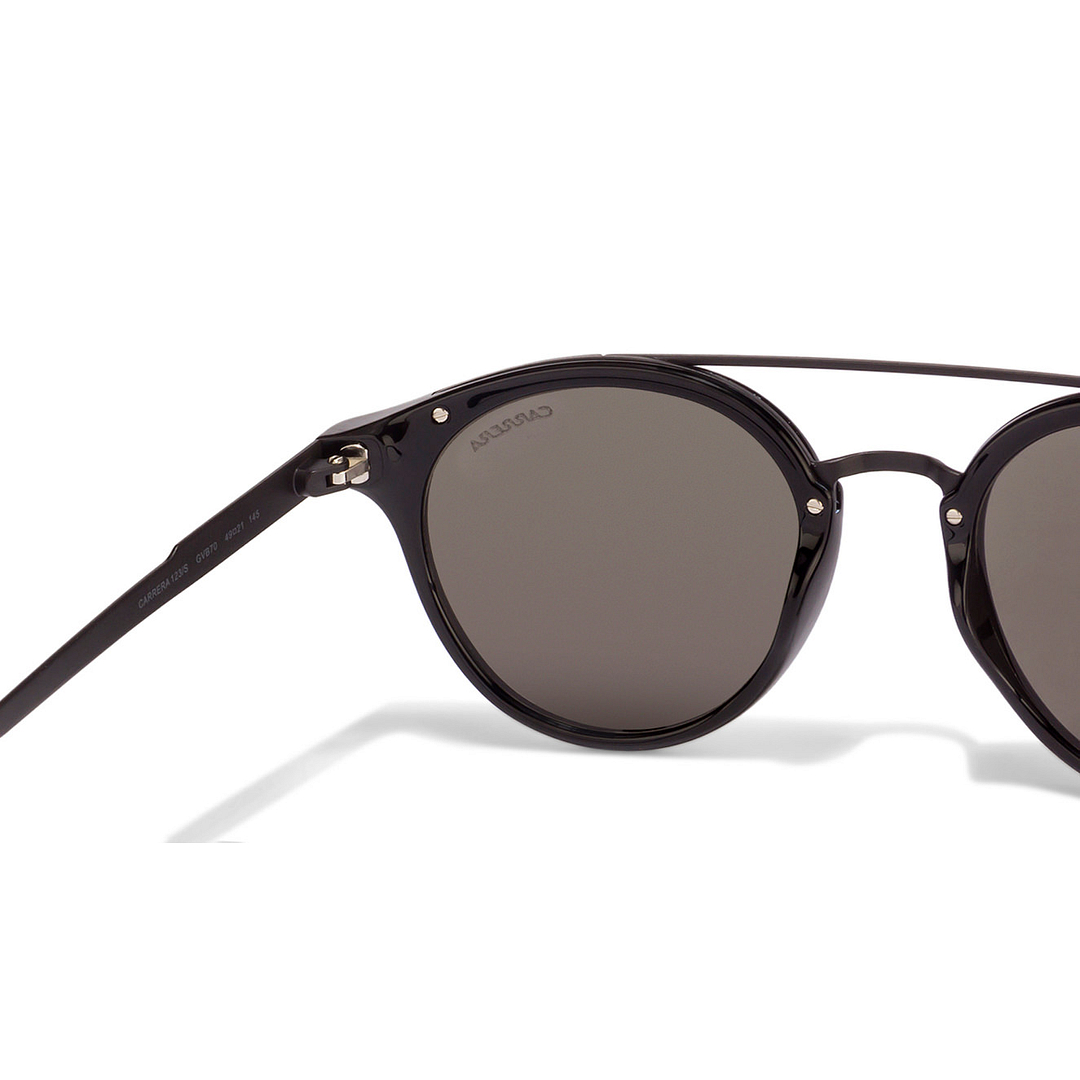 Carrera Black Full Rim Round left side