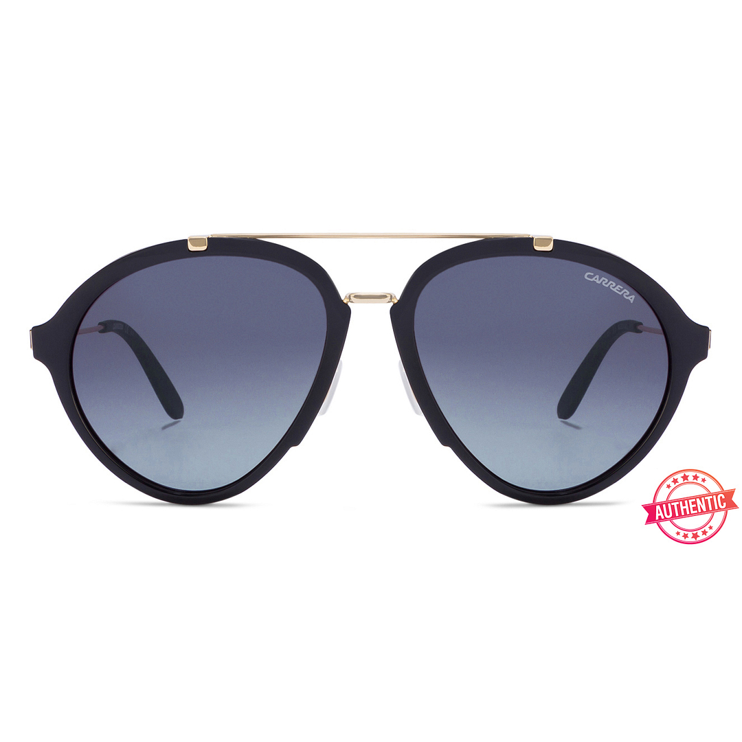 BRANDED Black Full Rim Aviator left side