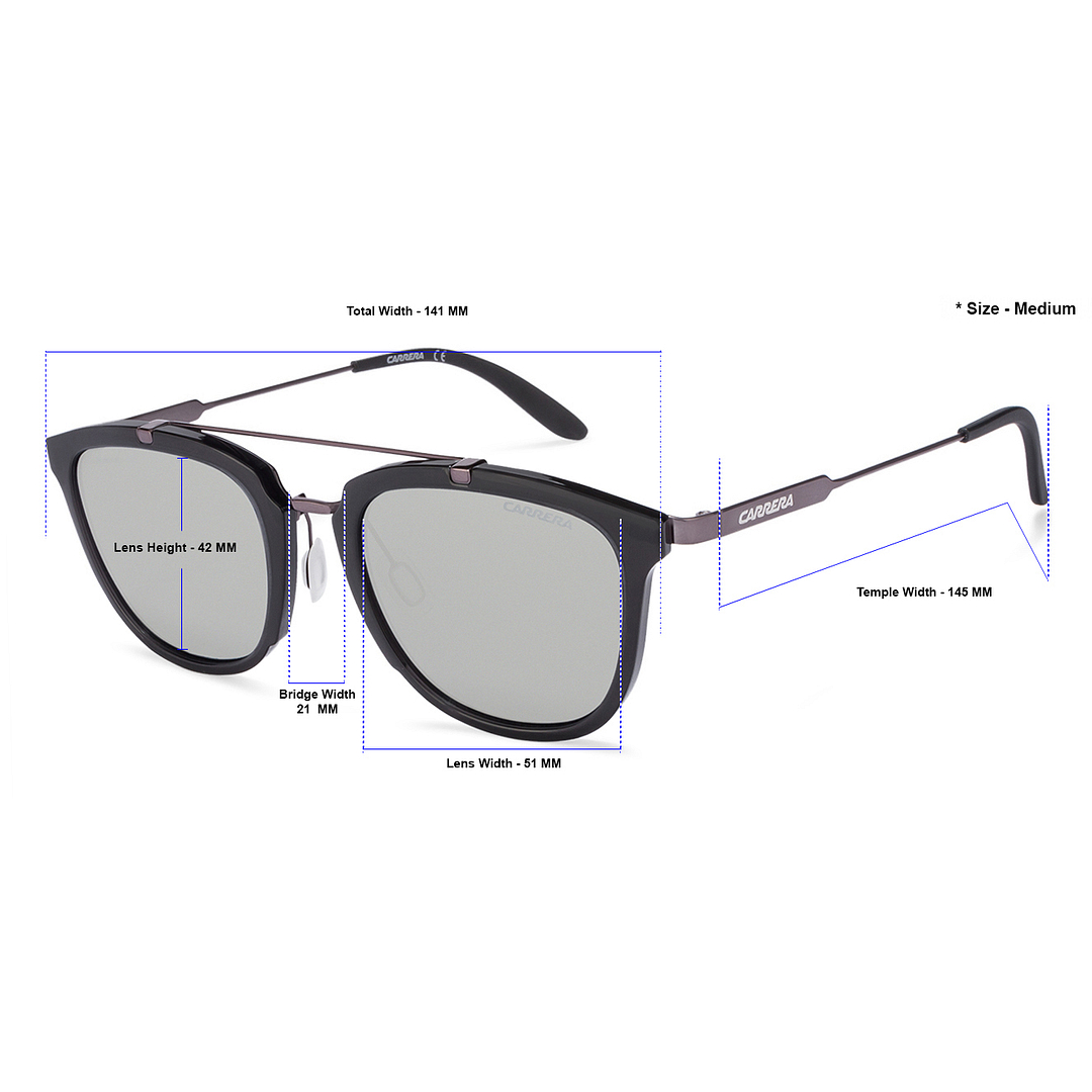 BRANDED Dark Gunmetal Full Rim Square left side