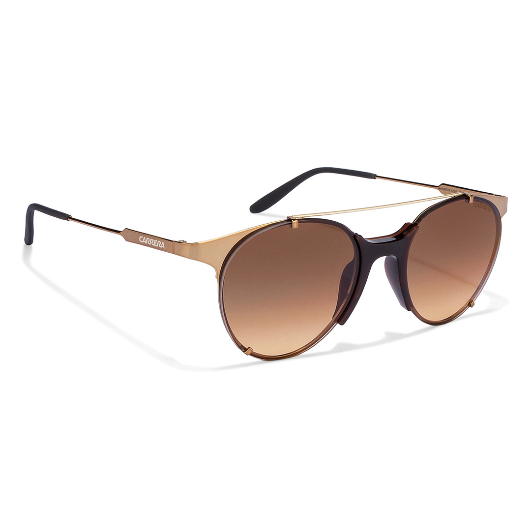 BRANDED Golden Brown Full Rim Round left side