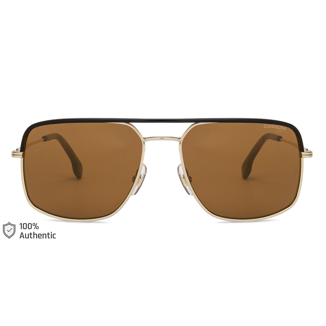 BRANDED Gold Full Rim Square left side