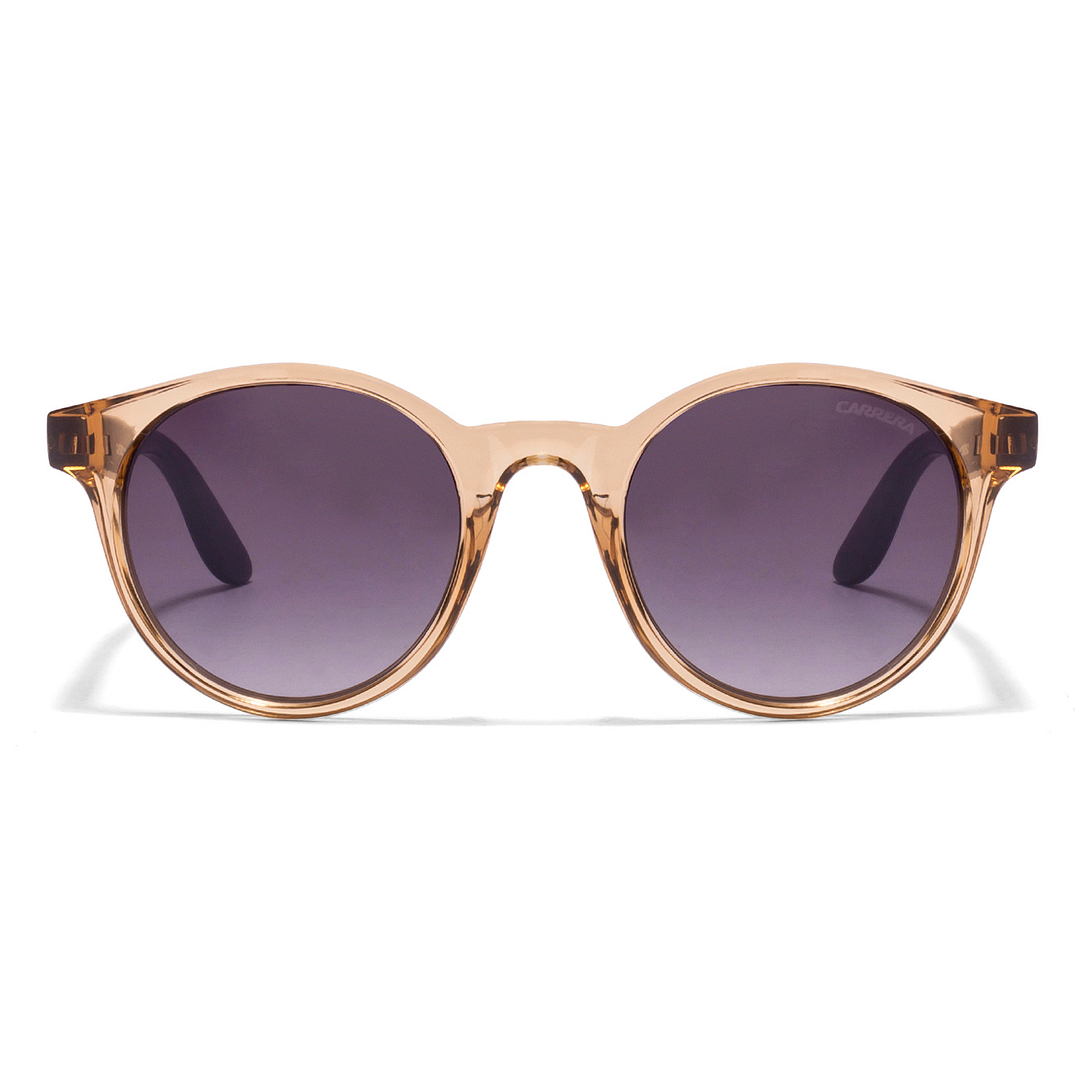 BRANDED Brown Transparent Full Rim Round left side
