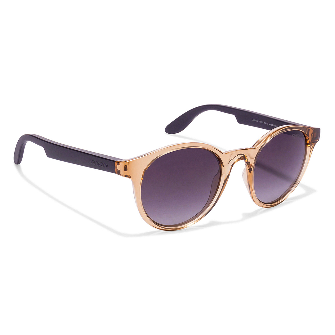 BRANDED Brown Transparent Full Rim Round right side