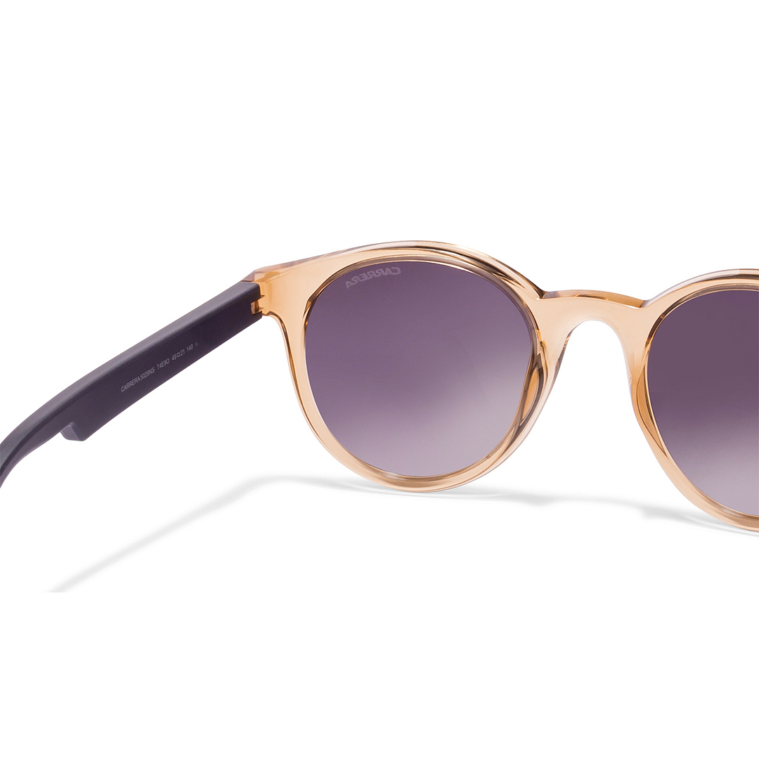 BRANDED Brown Transparent Full Rim Round right side