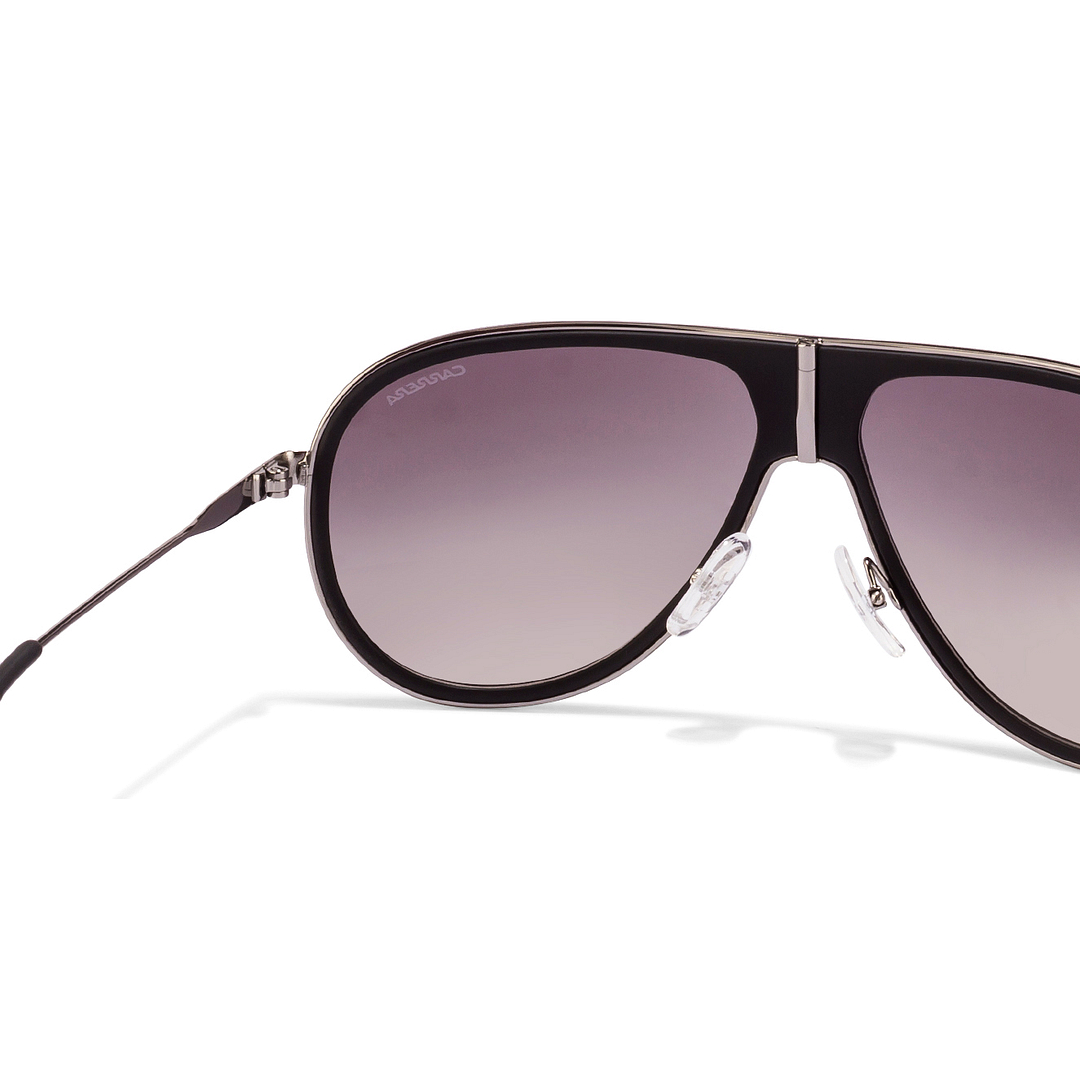 BRANDED Dark Gunmetal Full Rim Aviator left side