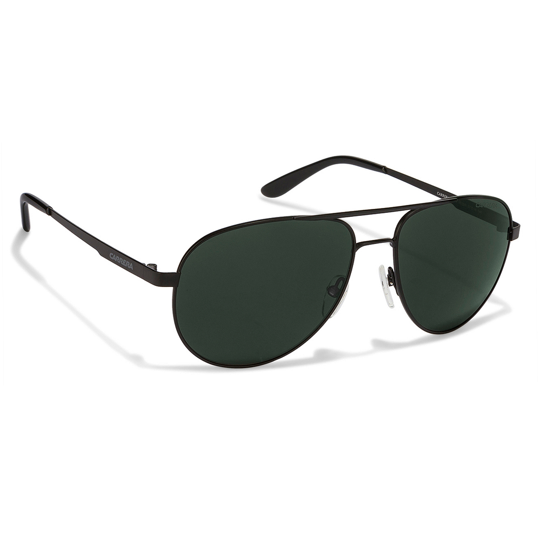 BRANDED Black Full Rim Aviator left side