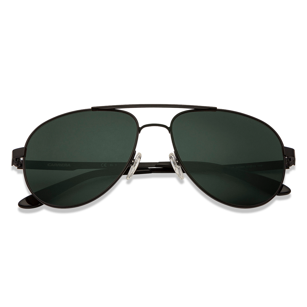 BRANDED Black Full Rim Aviator right side