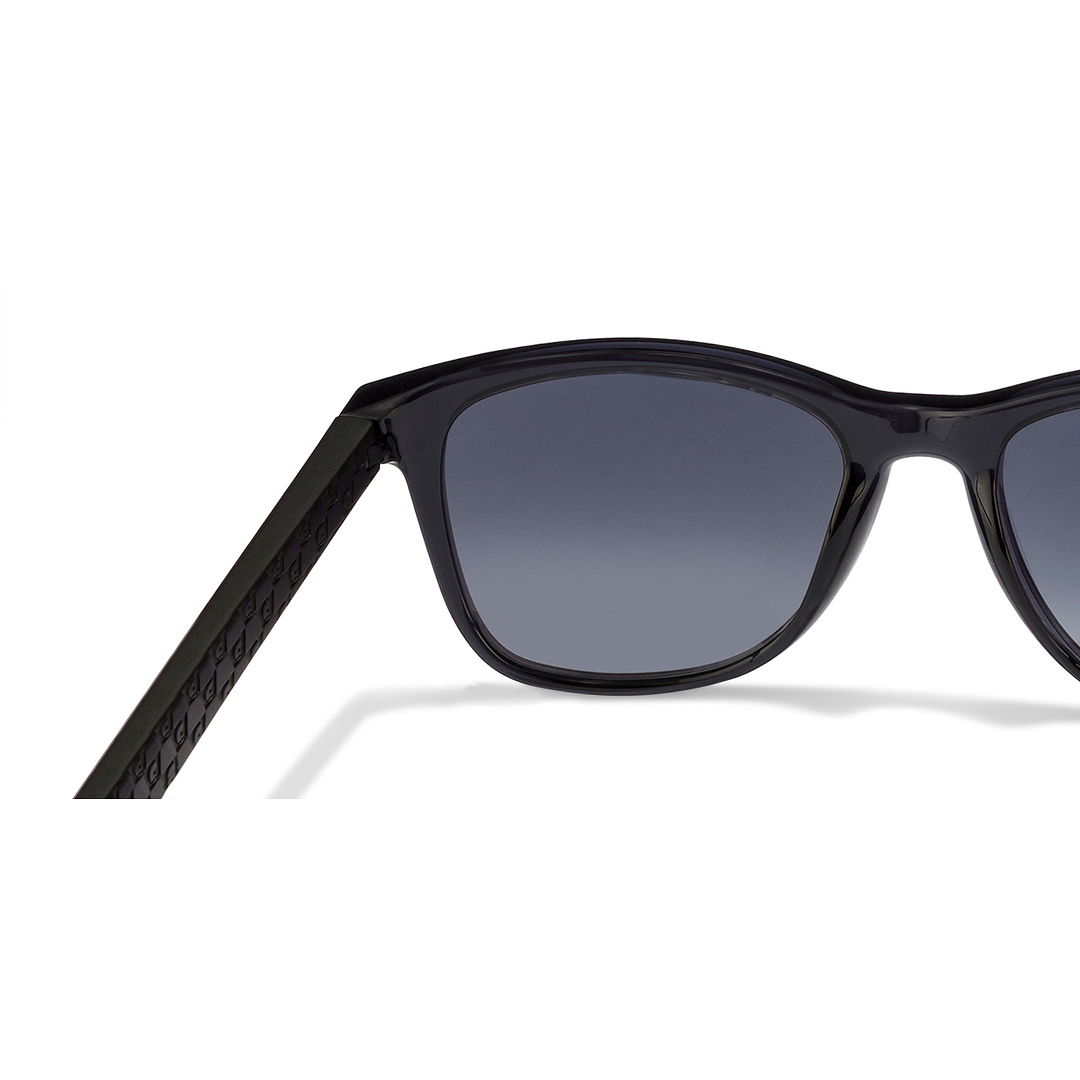 BRANDED Black Full Rim Square left side