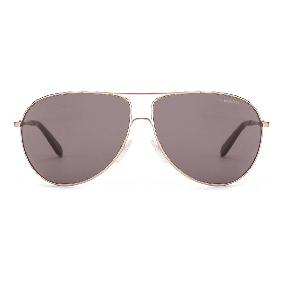 BRANDED Silver Full Rim Aviator left side