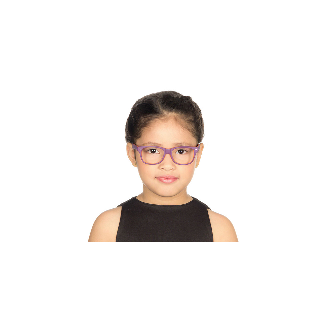 Lenskart Kids Glasses: Lenskart Toi Special: Chhota Bheem Bd 2005 Purple Orange Purple Wooden C10 Square Shape Kid S 2-5 Yrs left side