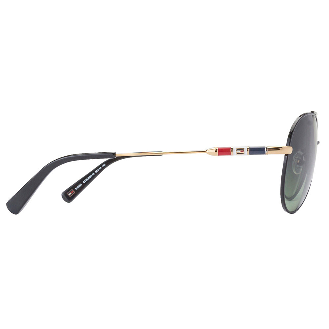 Tommy Hilfiger Black Full Rim Aviator right side