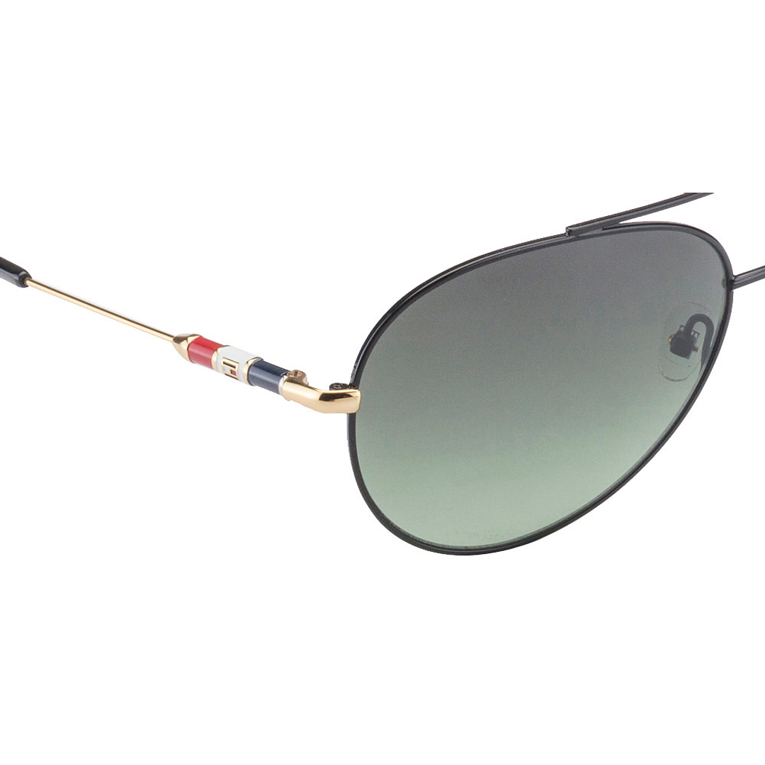 Tommy Hilfiger Black Full Rim Aviator right side