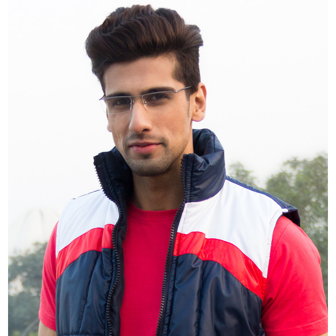 Lenskart Air Online Mid Gunmetal Half Rim Rectangle right side