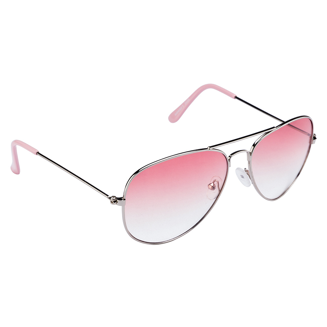 BRANDED Silver Full Rim Aviator left side