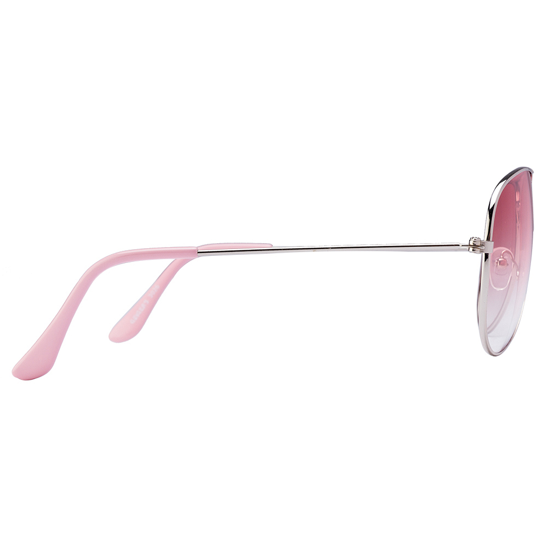 BRANDED Silver Full Rim Aviator right side