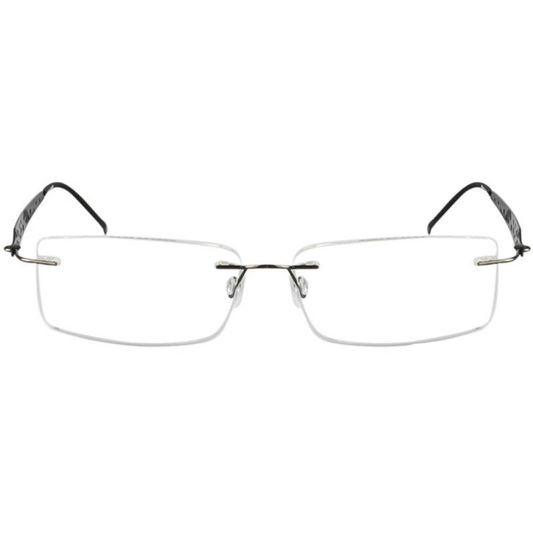 BRANDED Mid Gunmetal Rimless left side