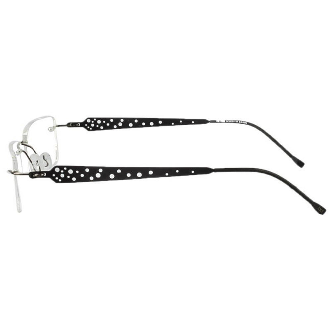 BRANDED Mid Gunmetal Rimless left side