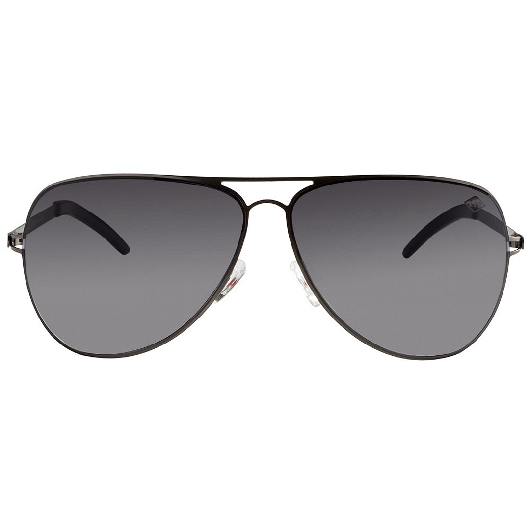 BRANDED Mid Gunmetal Full Rim Aviator left side