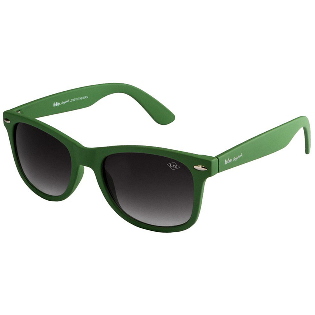 BRANDED Green Full Rim Aviator left side