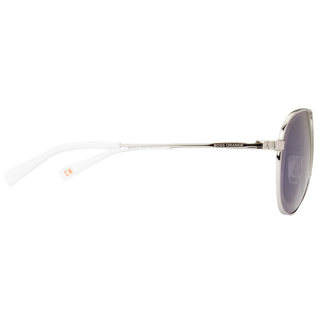 BRANDED Silver Full Rim Aviator right side