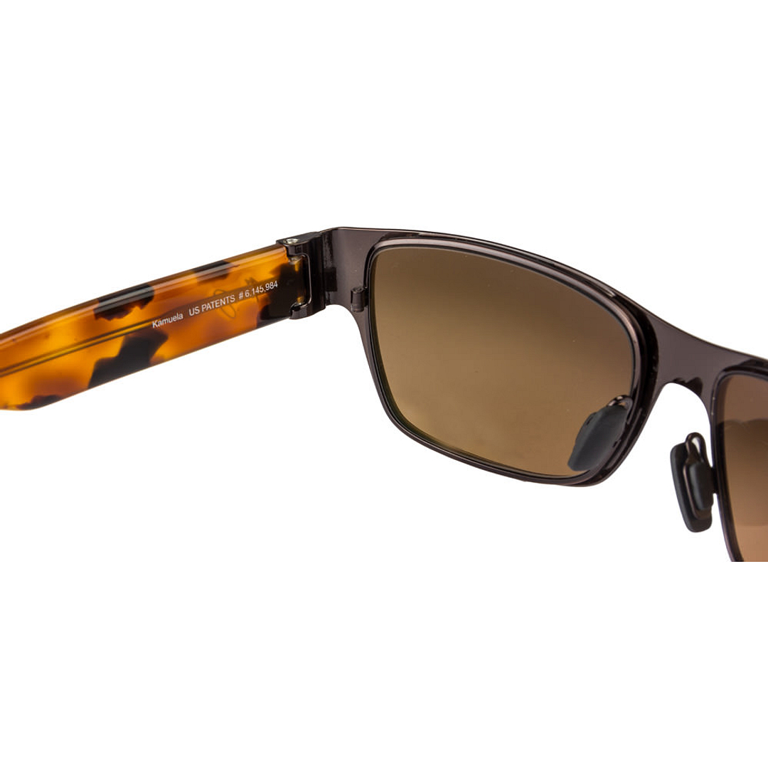 BRANDED Dark Brown Full Rim Square left side