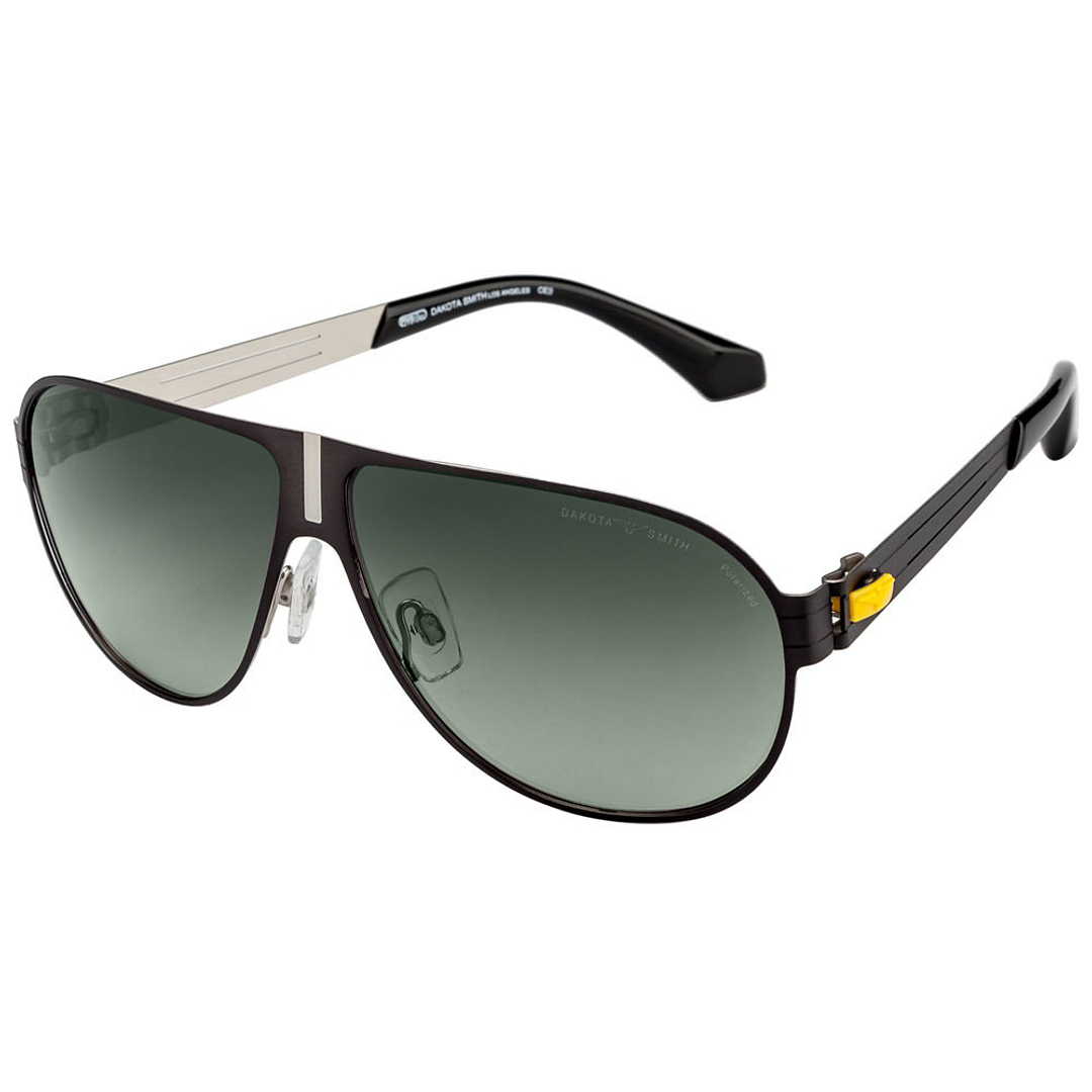 BRANDED Black Full Rim Aviator right side