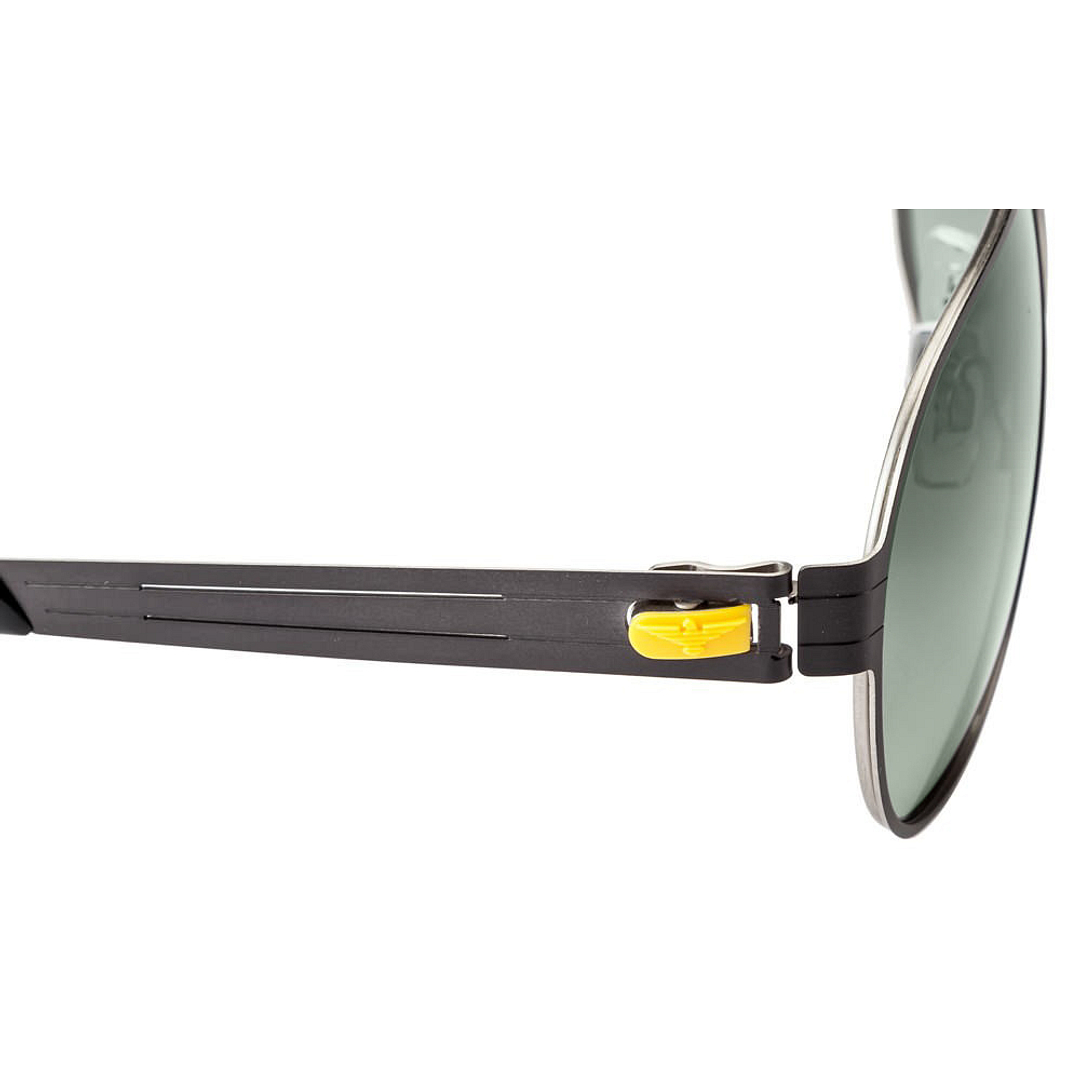 BRANDED Black Full Rim Aviator right side