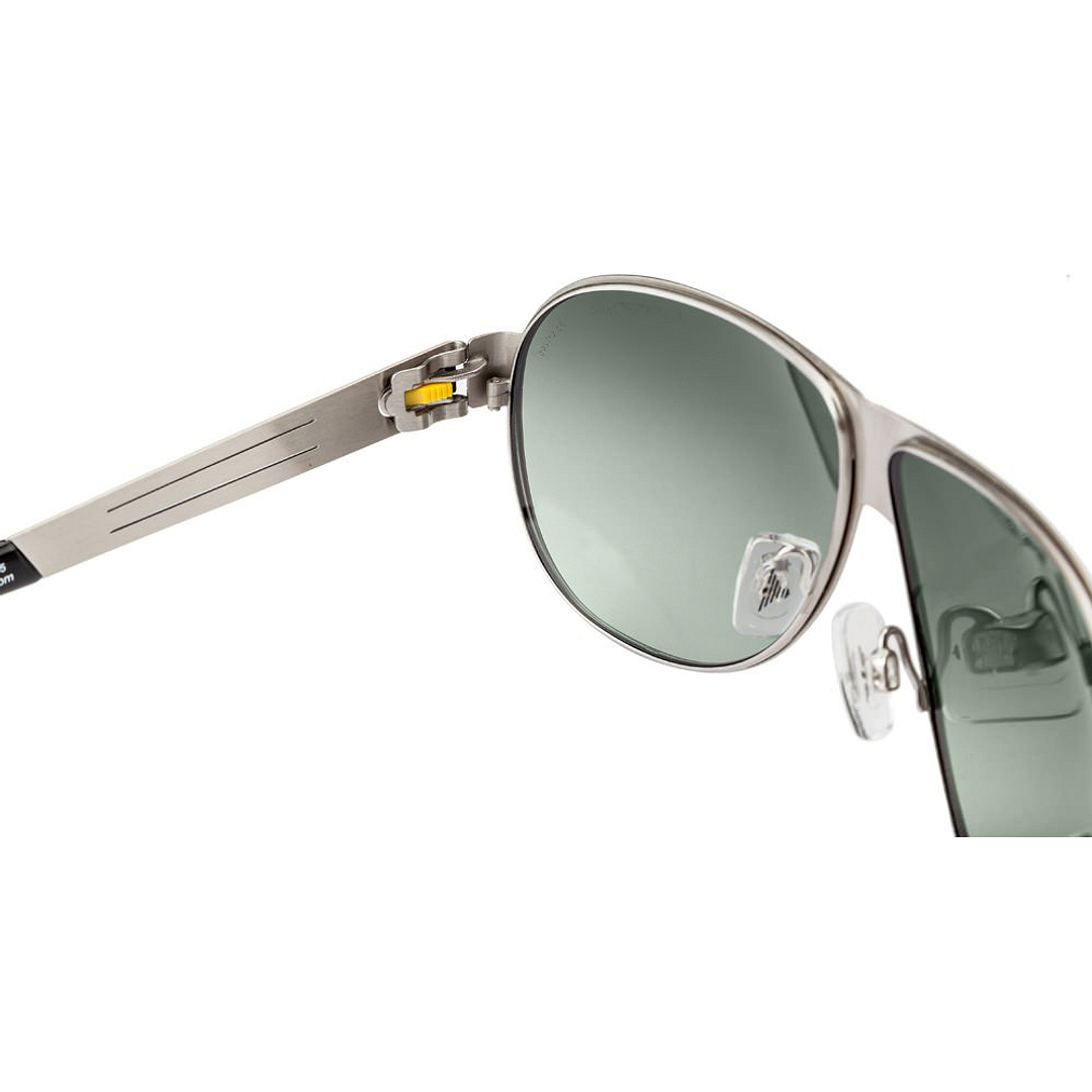 BRANDED Black Full Rim Aviator left side