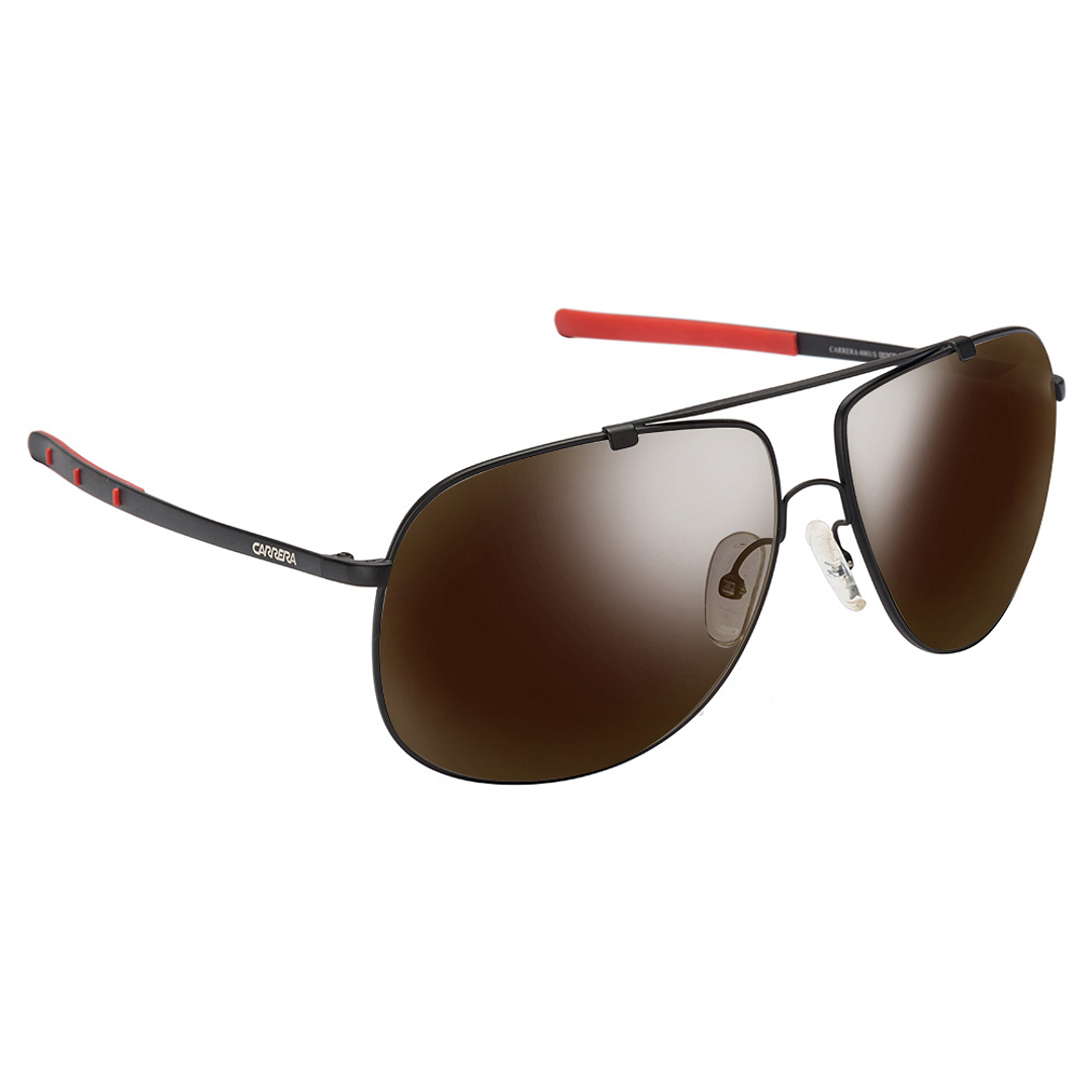 BRANDED Black Full Rim Aviator left side