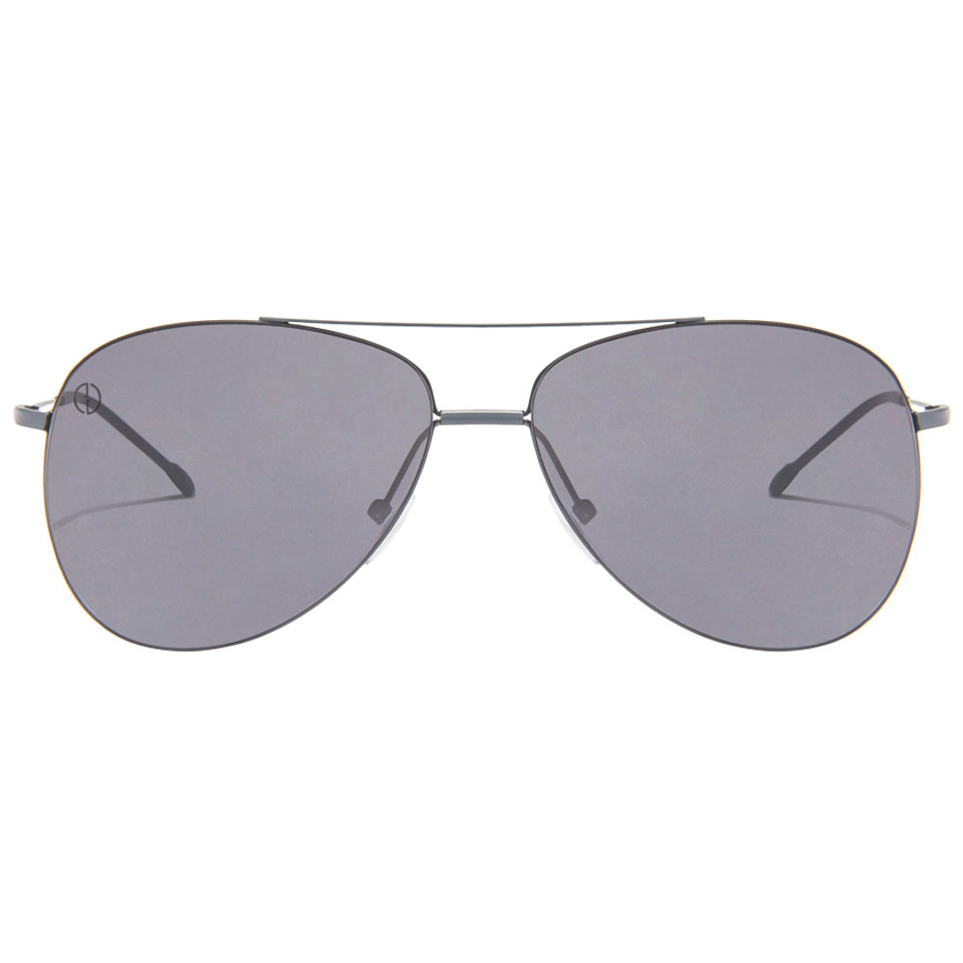 John Jacobs Computer Glasses Gray Full Rim Aviator left side