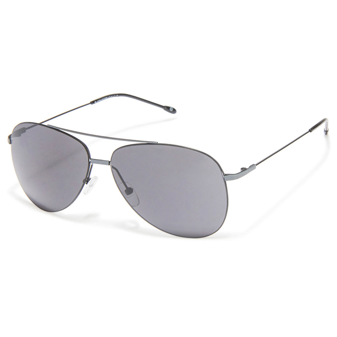 John Jacobs Computer Glasses Gray Full Rim Aviator right side