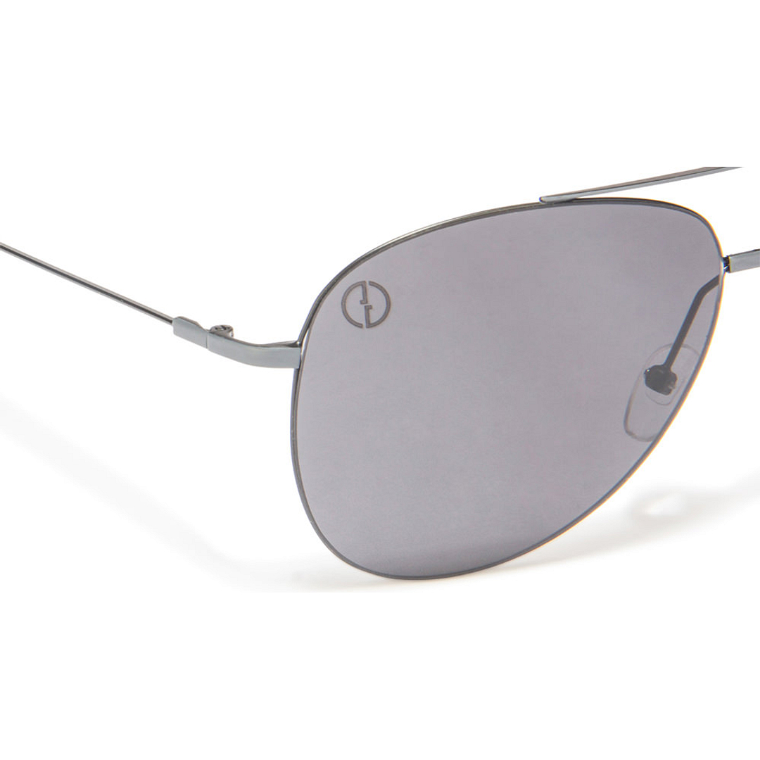 John Jacobs Computer Glasses Gray Full Rim Aviator left side