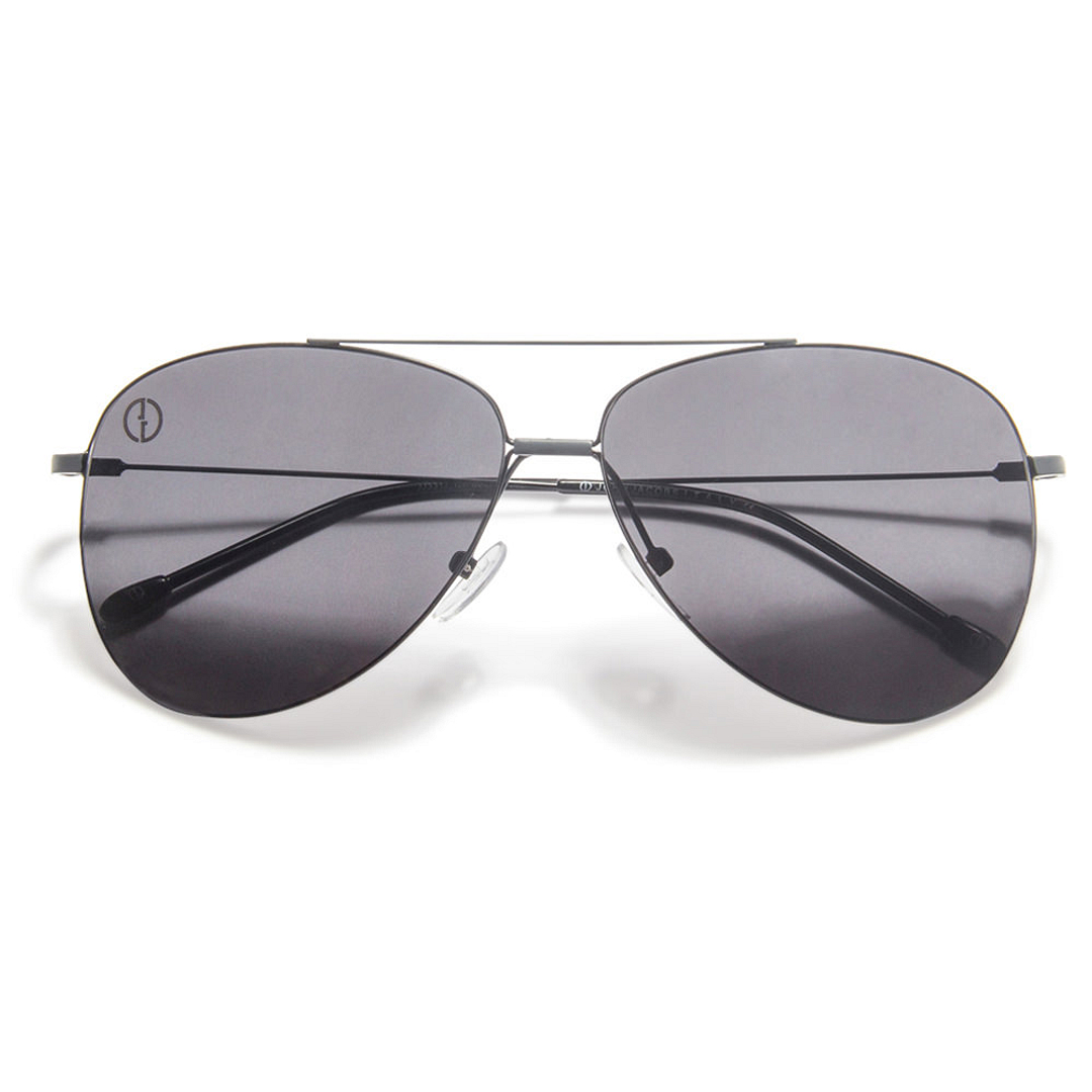 John Jacobs Computer Glasses Gray Full Rim Aviator left side